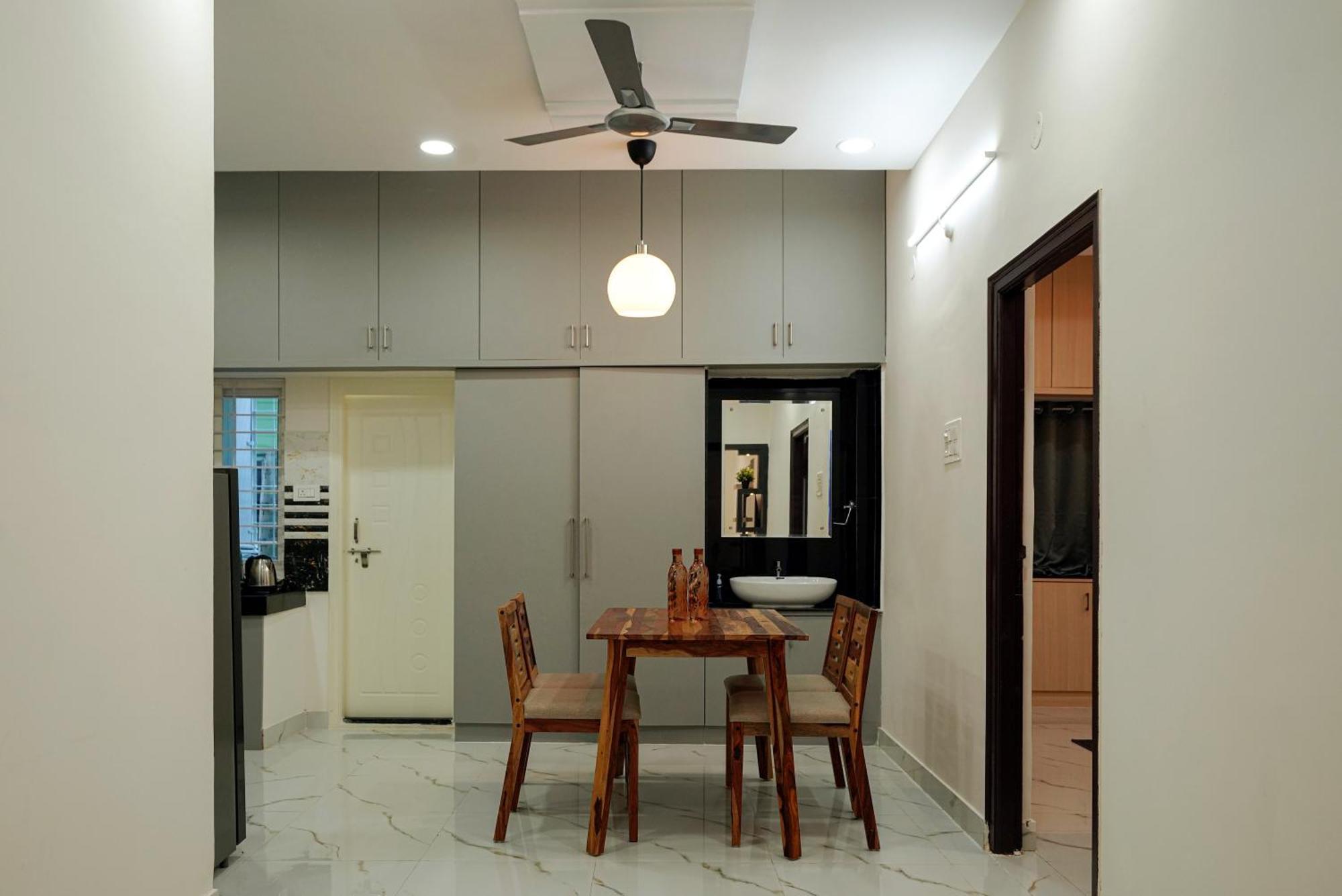 N Cube Serviced Apartments Hyderabad Luaran gambar